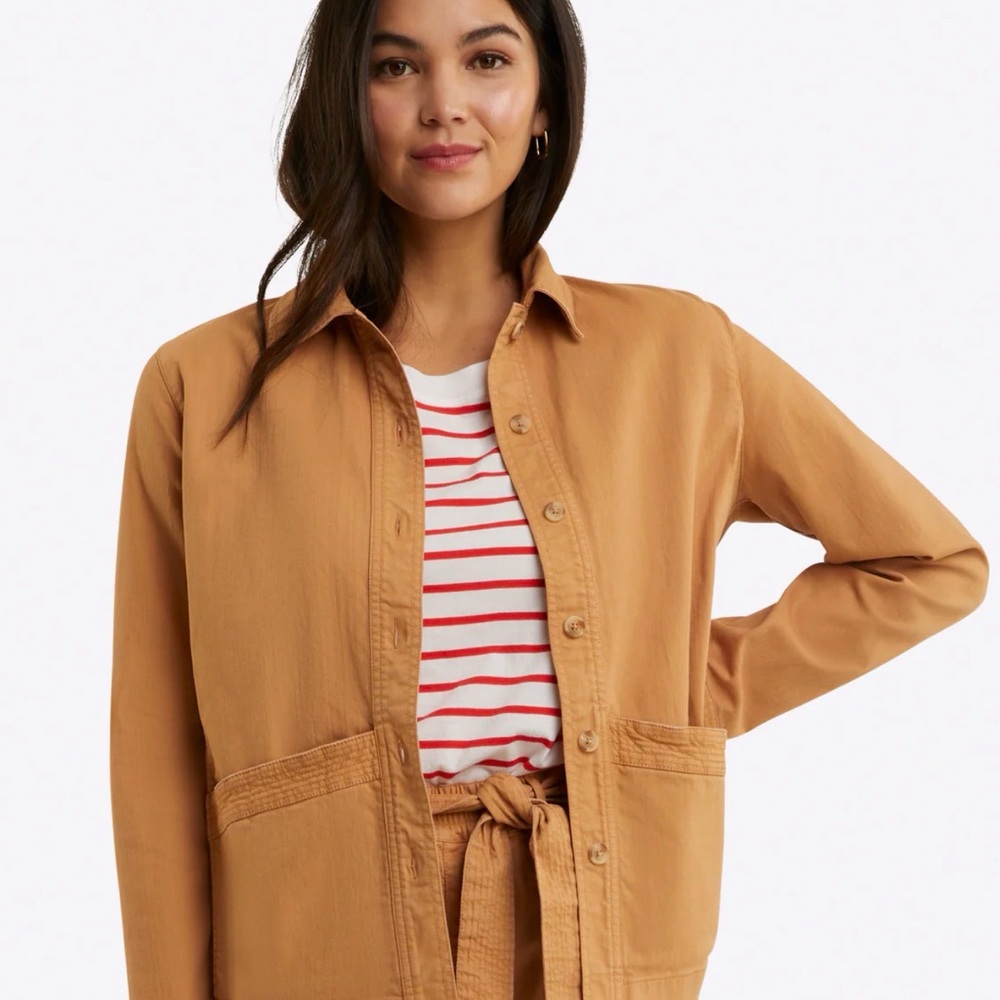 Draper James Camel Utility Jacket